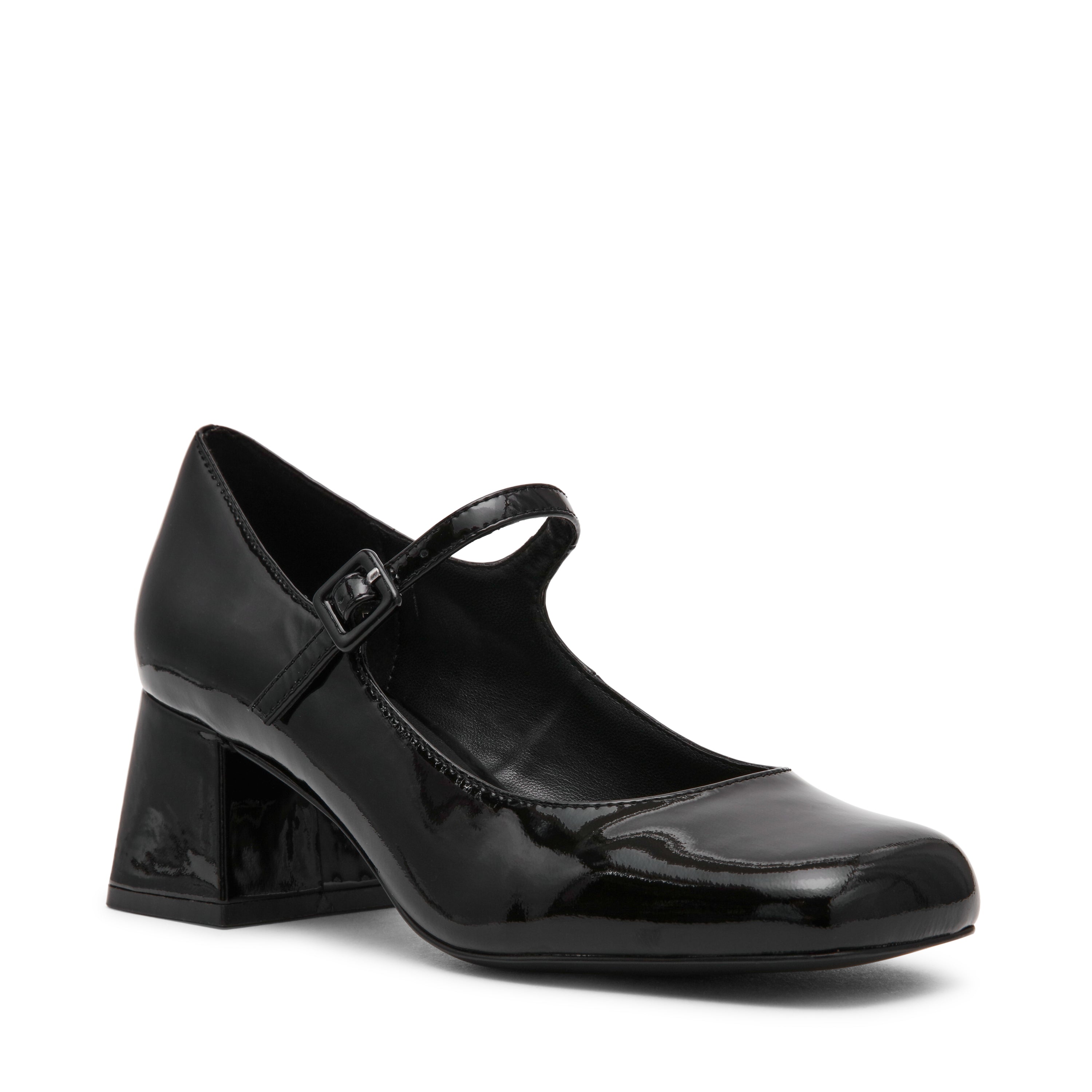 Steve Madden Darcey escarpins vernis noir talon 6 cm