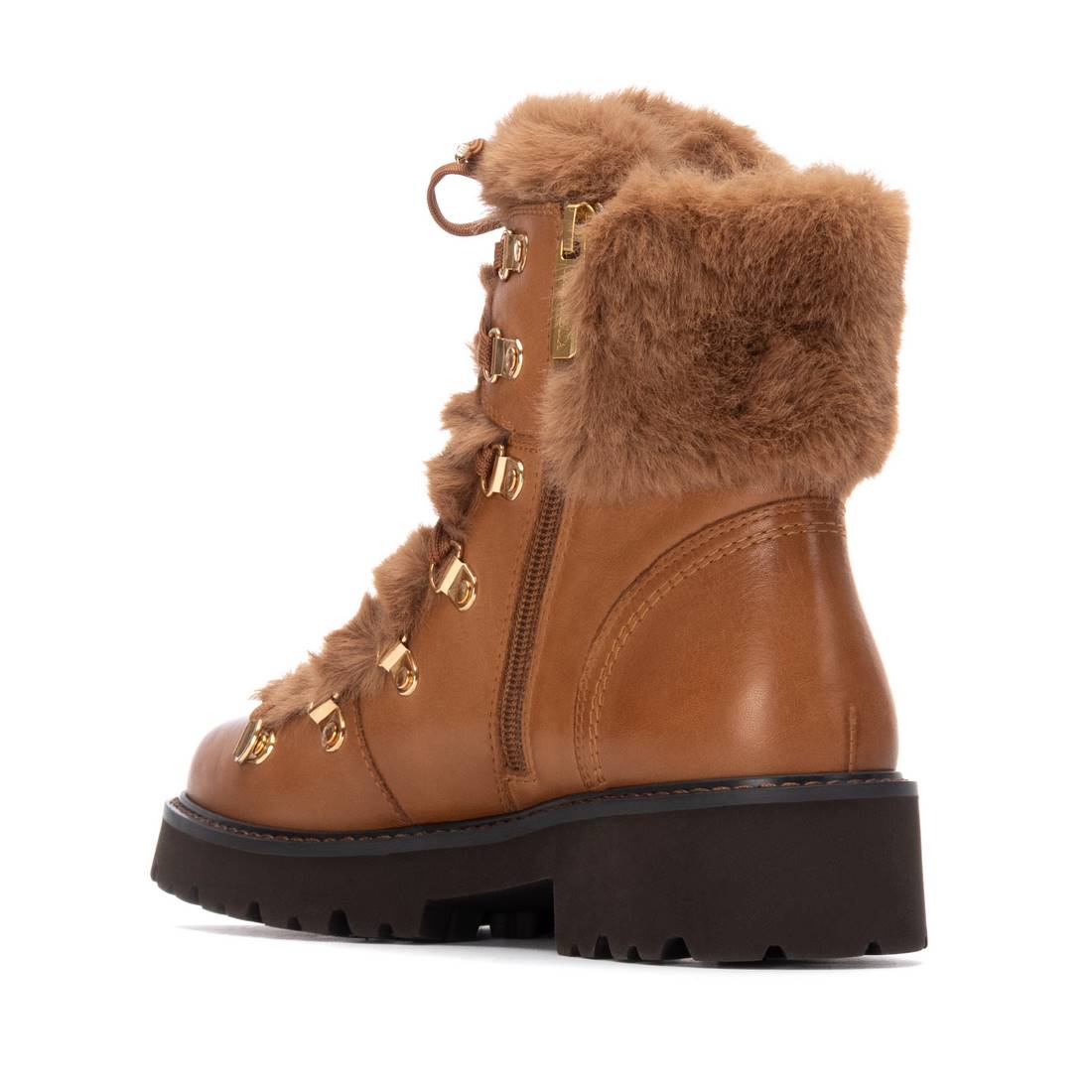 Carmela 16266802 bottine femme camel fourrée à lacets