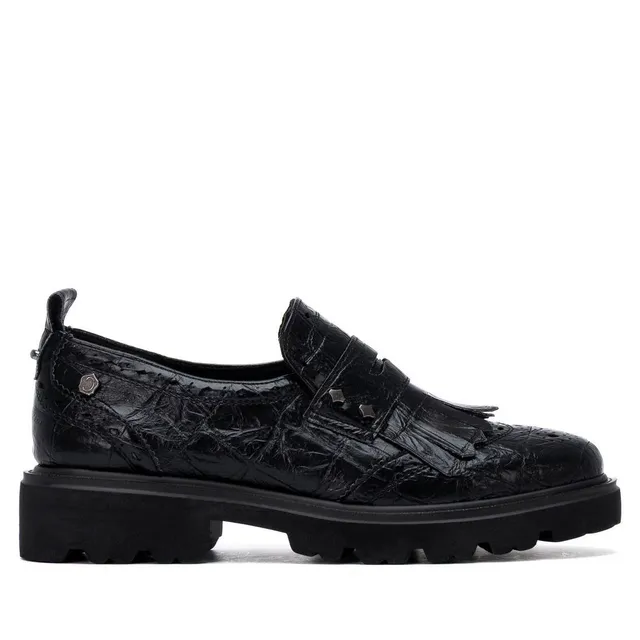 Carmela 16435903 mocassin femme noir synthétique