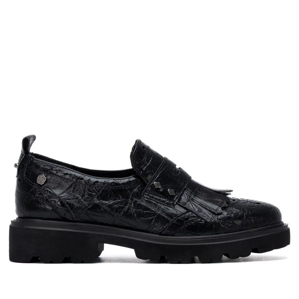 Carmela 16435903 mocassin femme noir synthétique