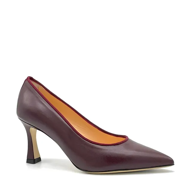 ELATA 56501-1 escarpins cuir bordeaux talon 7,5 cm
