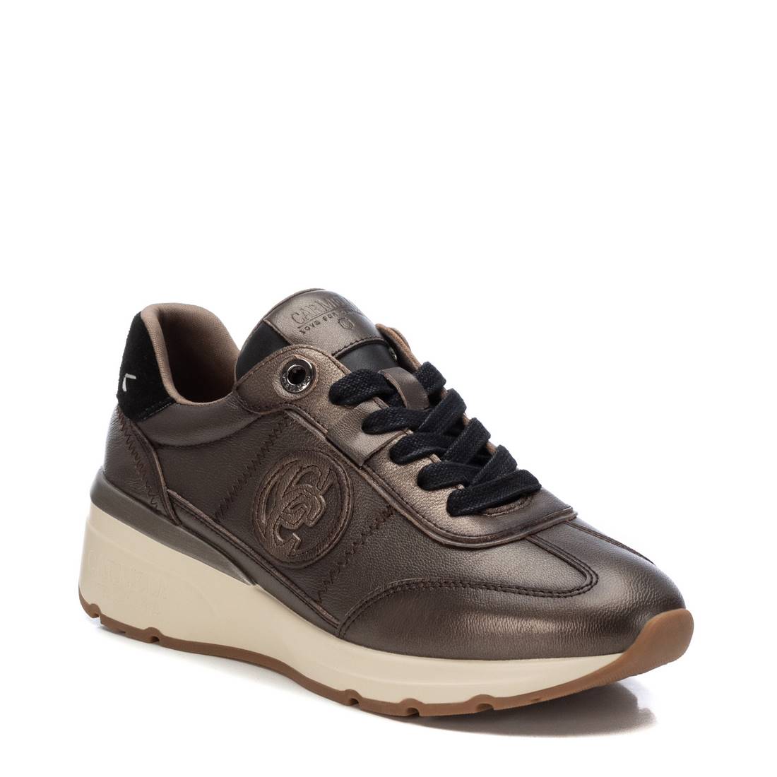Carmela 16195502 baskets cuir gris