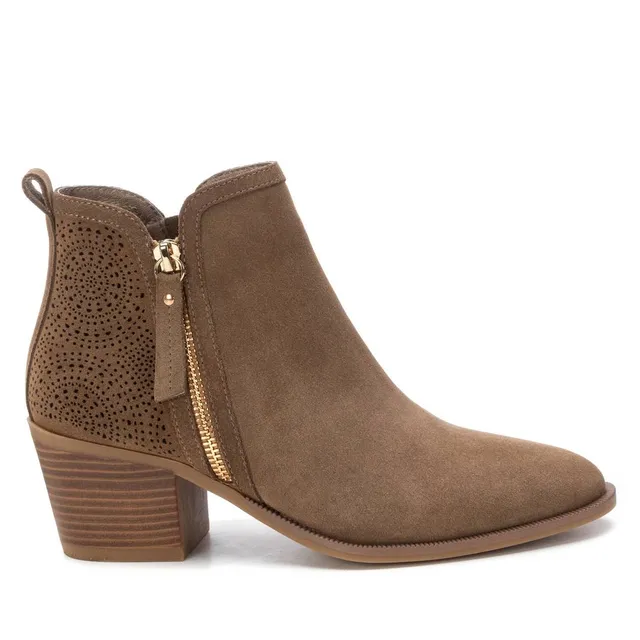Carmela 16216302 bottines femme taupe talon large