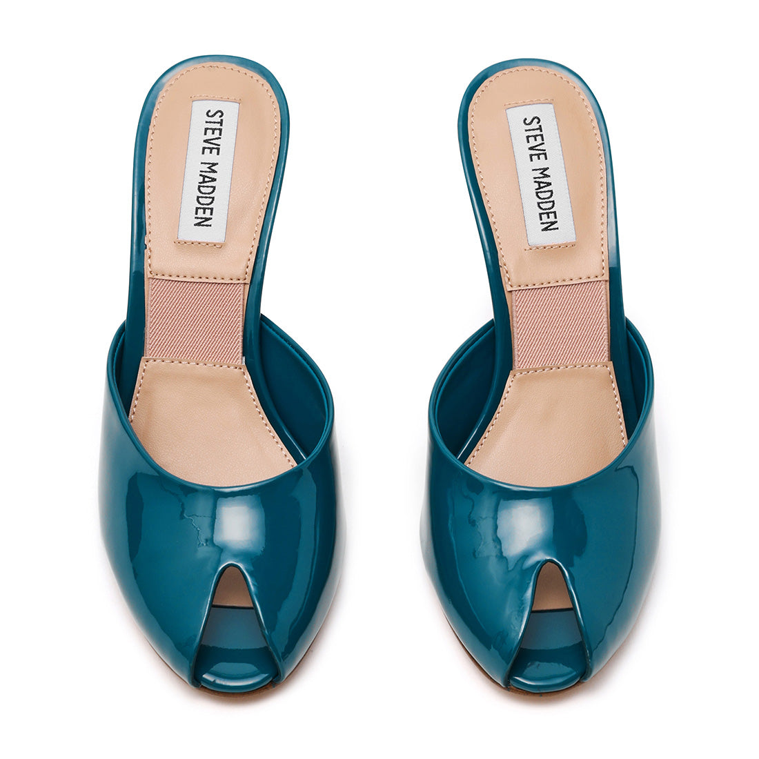 Steve Madden Solera escarpins vernis sarcelle talon 6 cm