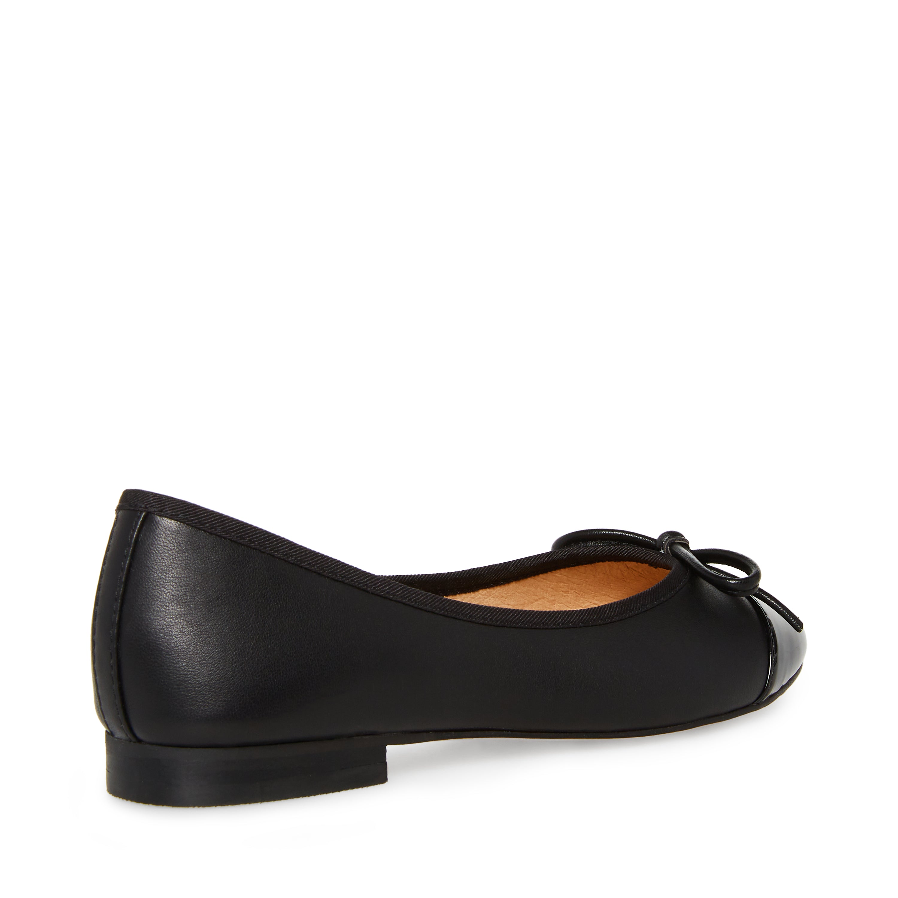 Steve Madden Ellison ballerine cuir noir nœud