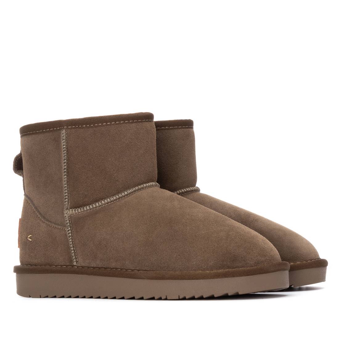 Carmela 16263403 bottine fourrée kaki cuir chaude