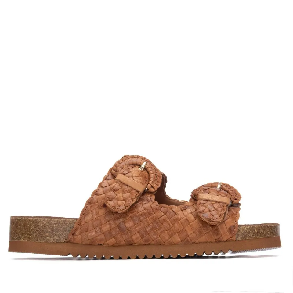 Carmela 16328704 sandales cuir camel tressées