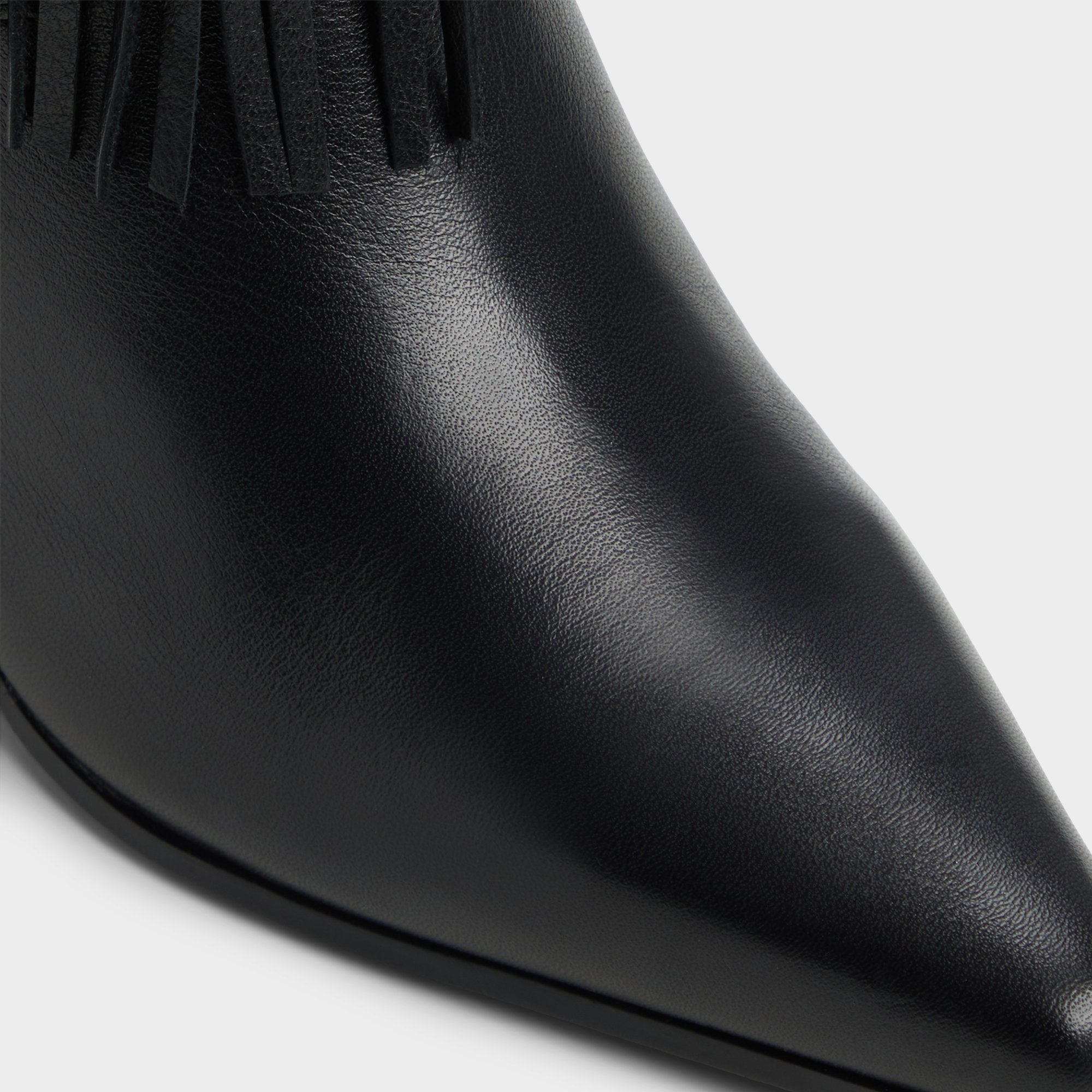 ALDO Jollene bottines cuir noir franges femme