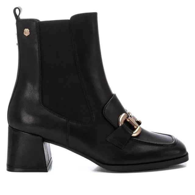 Carmela 16194001 bottine cuir noir talon 6 cm