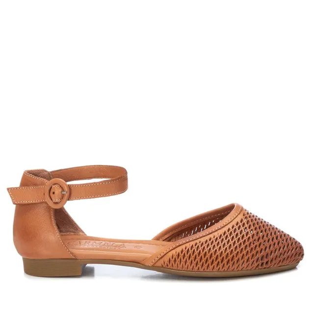 Carmela 16076203 ballerines cuir marron plates