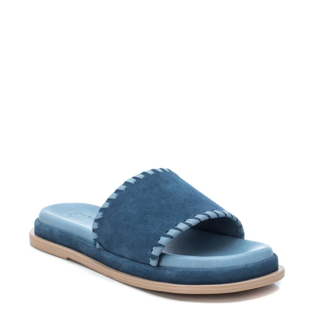 Carmela 16077804 mule femme serraje bleu sans lacet