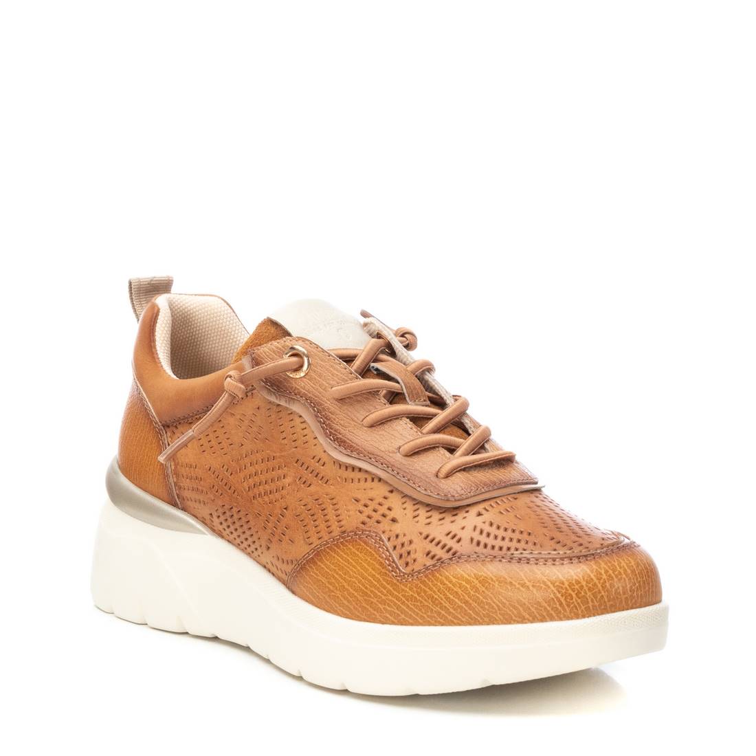 Carmela 16142303 basket cuir marron lacets