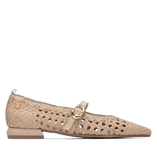 Carmela 16313102 ballerines cuir beige boucle