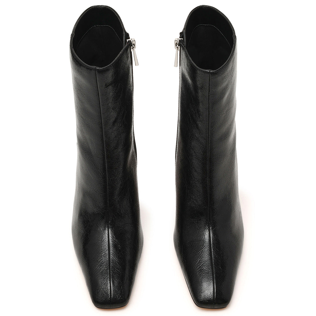 Steve Madden Morph bottines noir verni froissé talon 10 cm