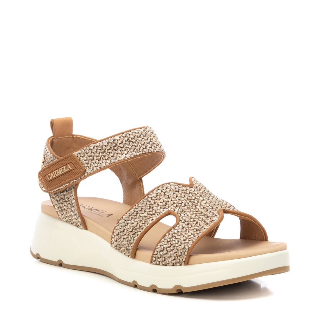 Carmela 16236203 sandale compensée rafia camel