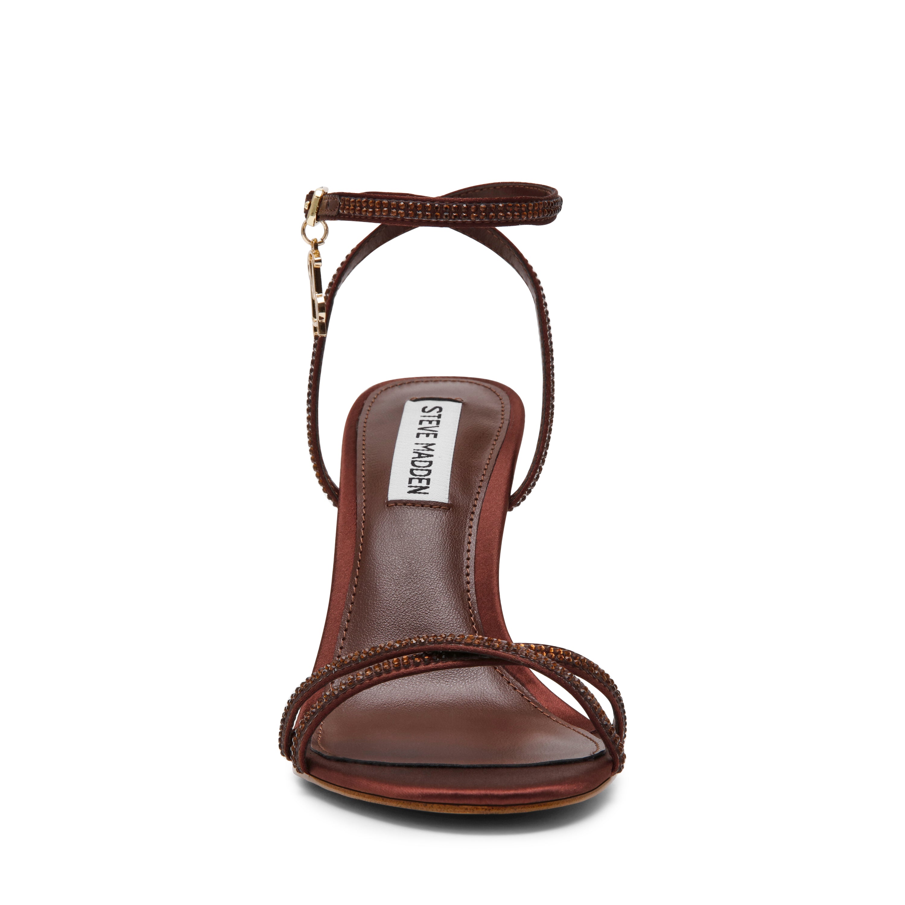 Steve Madden Jypsey-CNR sandales satin marron talon 8 cm