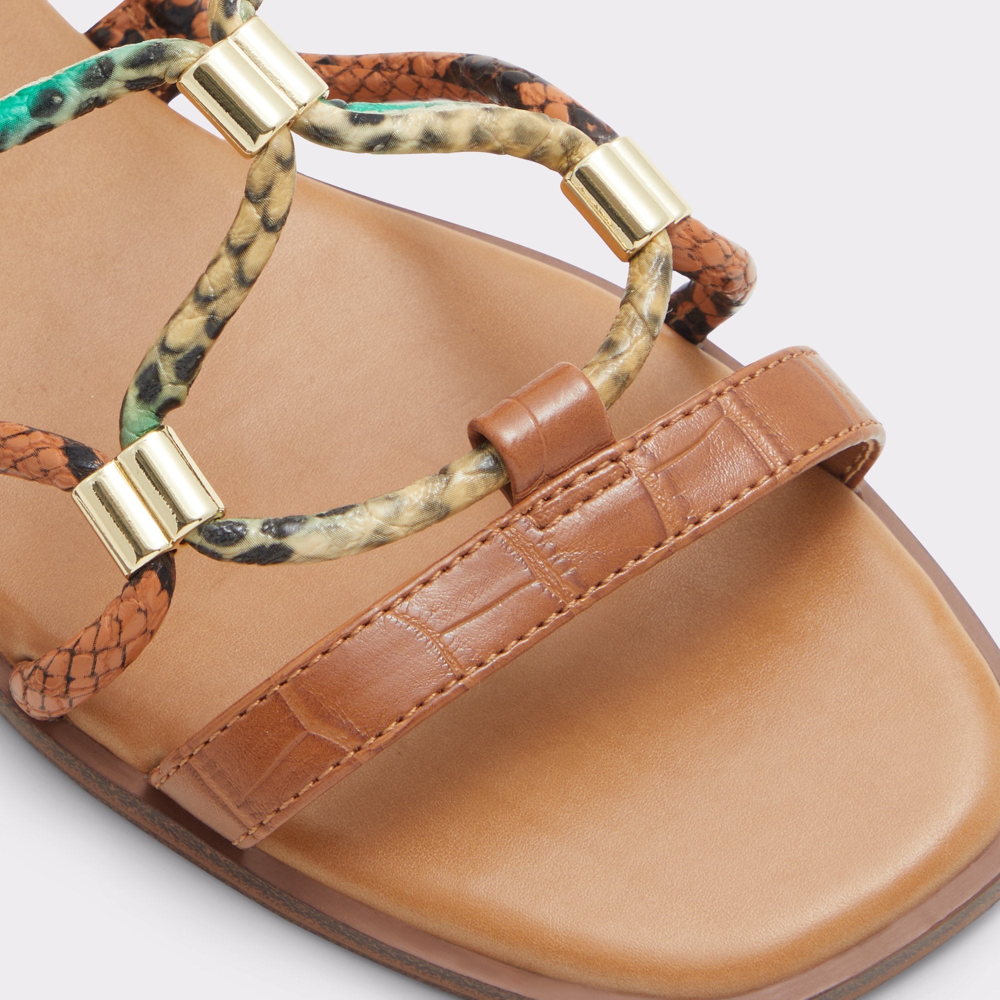 ALDO Occeran sandales plates cage marron