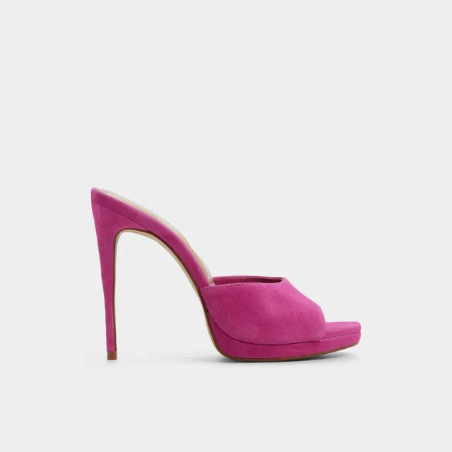 ALDO Rivieraa mules roses talon plateforme