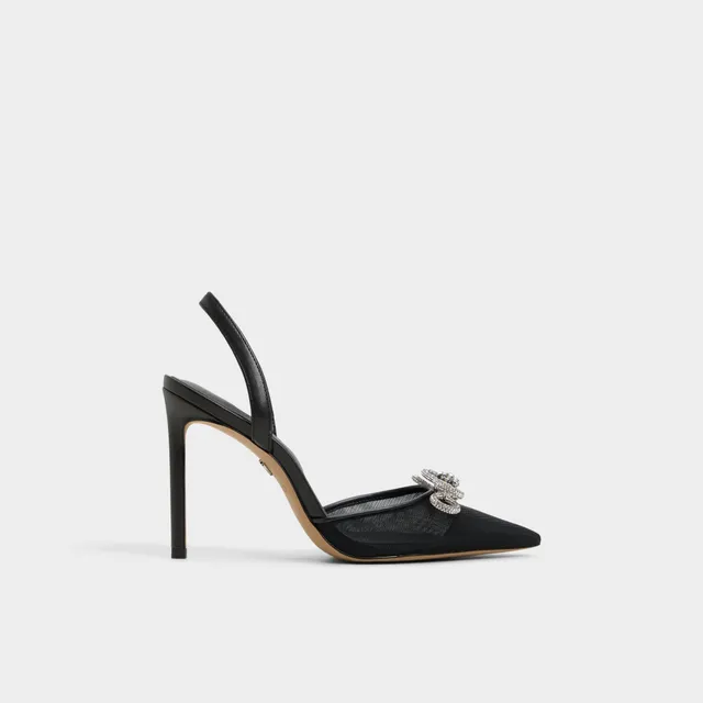 ALDO Addie escarpins noir noeud strass bout pointu