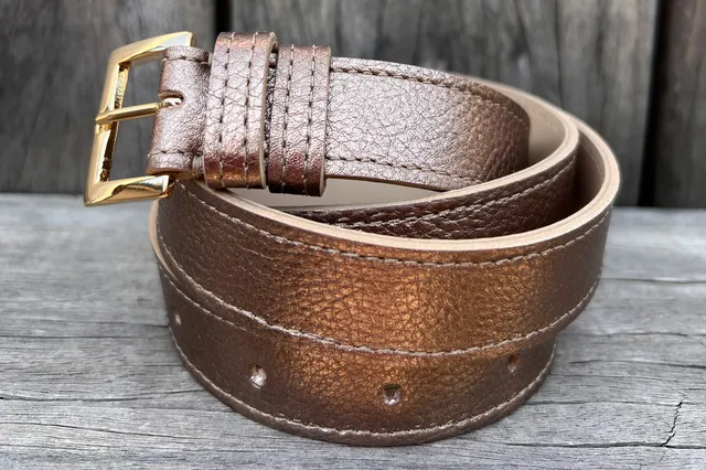 Coralie Masson Manon ceinture cuir cuivré 2,8 cm