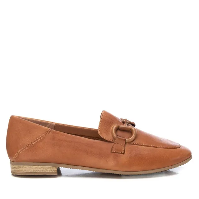 Carmela 16151502 mocassin femme cuir marron métal