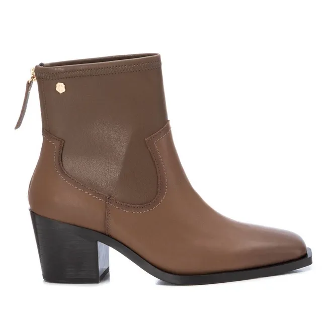 Carmela 16123003 bottines cuir marron talon moyen