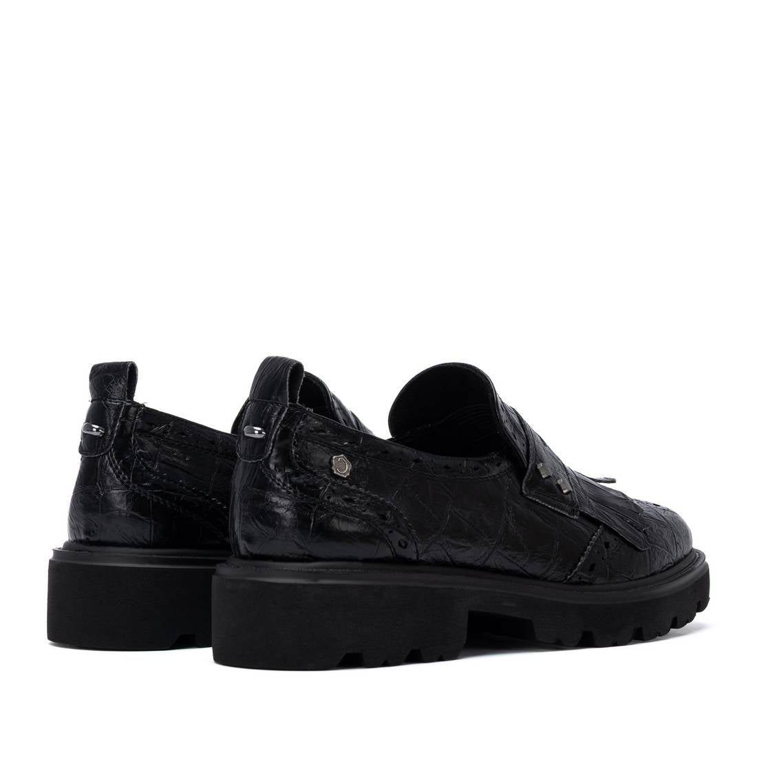 Carmela 16435903 mocassin femme noir synthétique