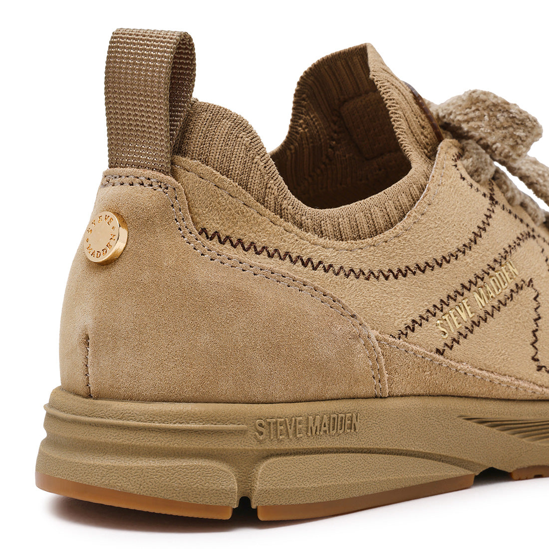Steve Madden Covert baskets taupe daim 2 cm