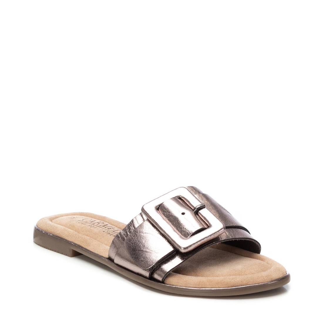 Carmela 16240603 sandale cuir gris plat