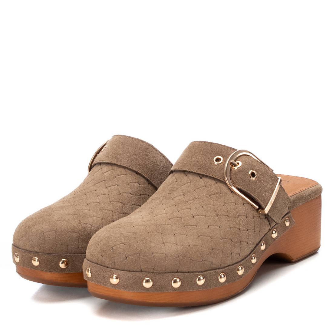 Carmela 16063403 sabot cuir marron talon 5 cm