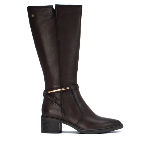 Carmela 16437602 bottes marron cuir talon moyen