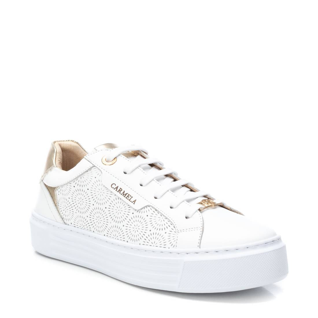 Carmela 16205802 sneakers cuir blanc ajourées