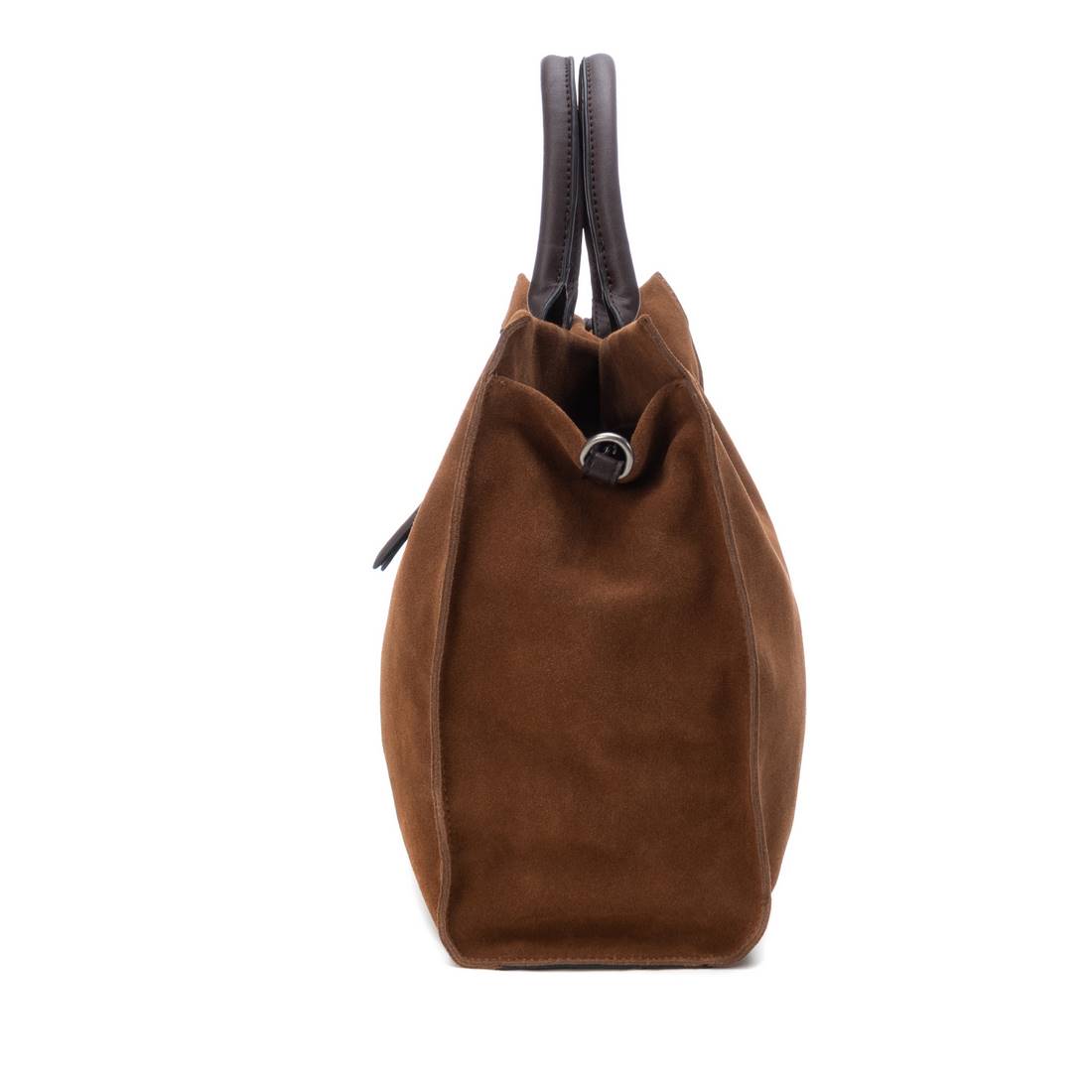 Carmela 18602801 sac shopper marron cuir velours
