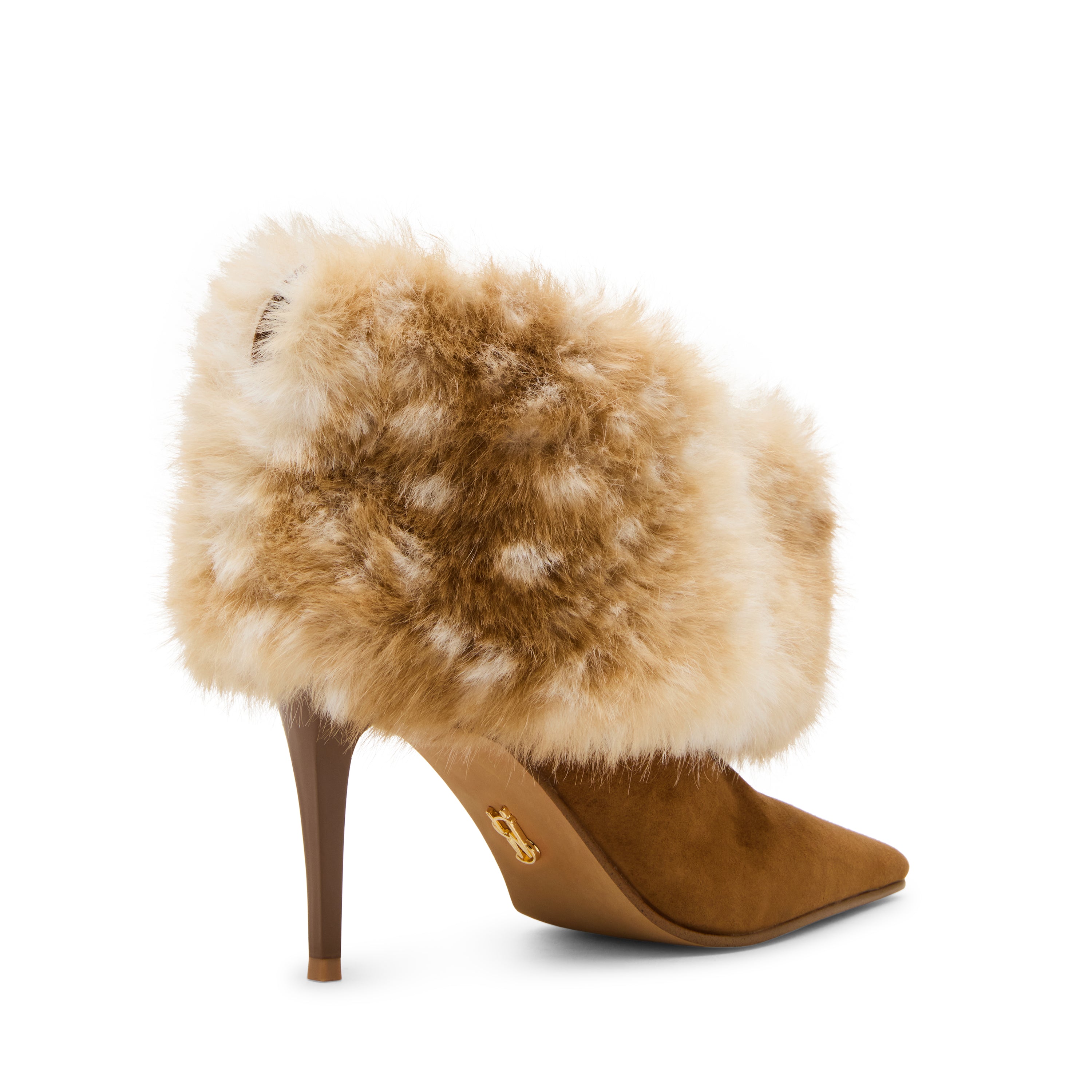 Steve Madden Enella-FUR bottines beige fourrure 8,5 cm