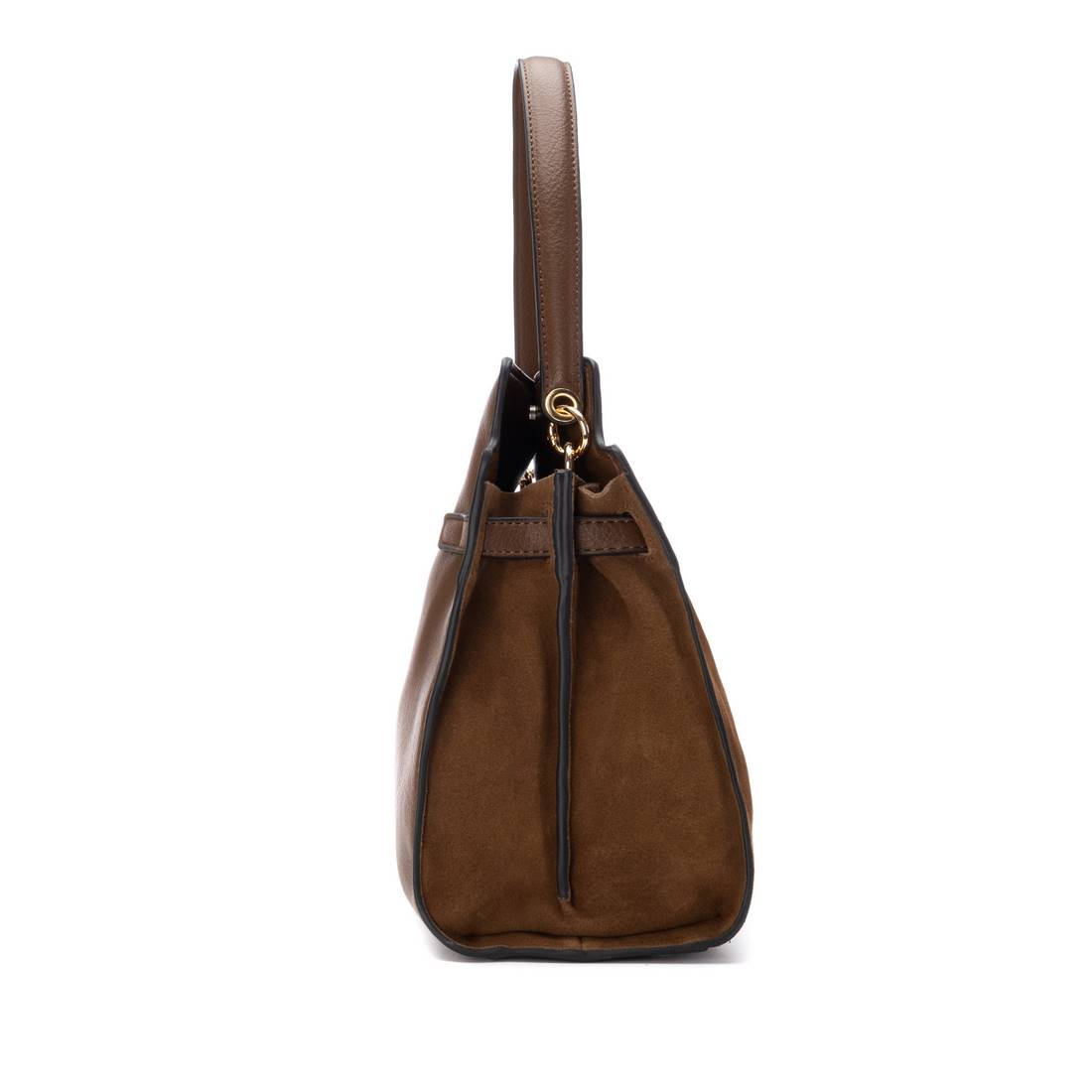 Carmela 18616802 sac femme cuir camel zip 33 cm