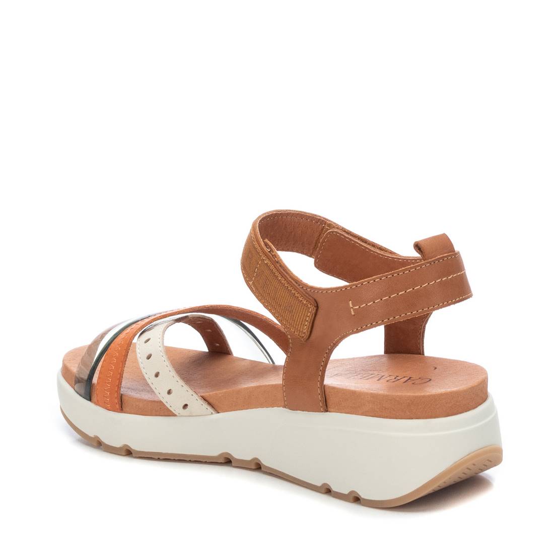 Carmela 16058702 sandale plate cuir marron