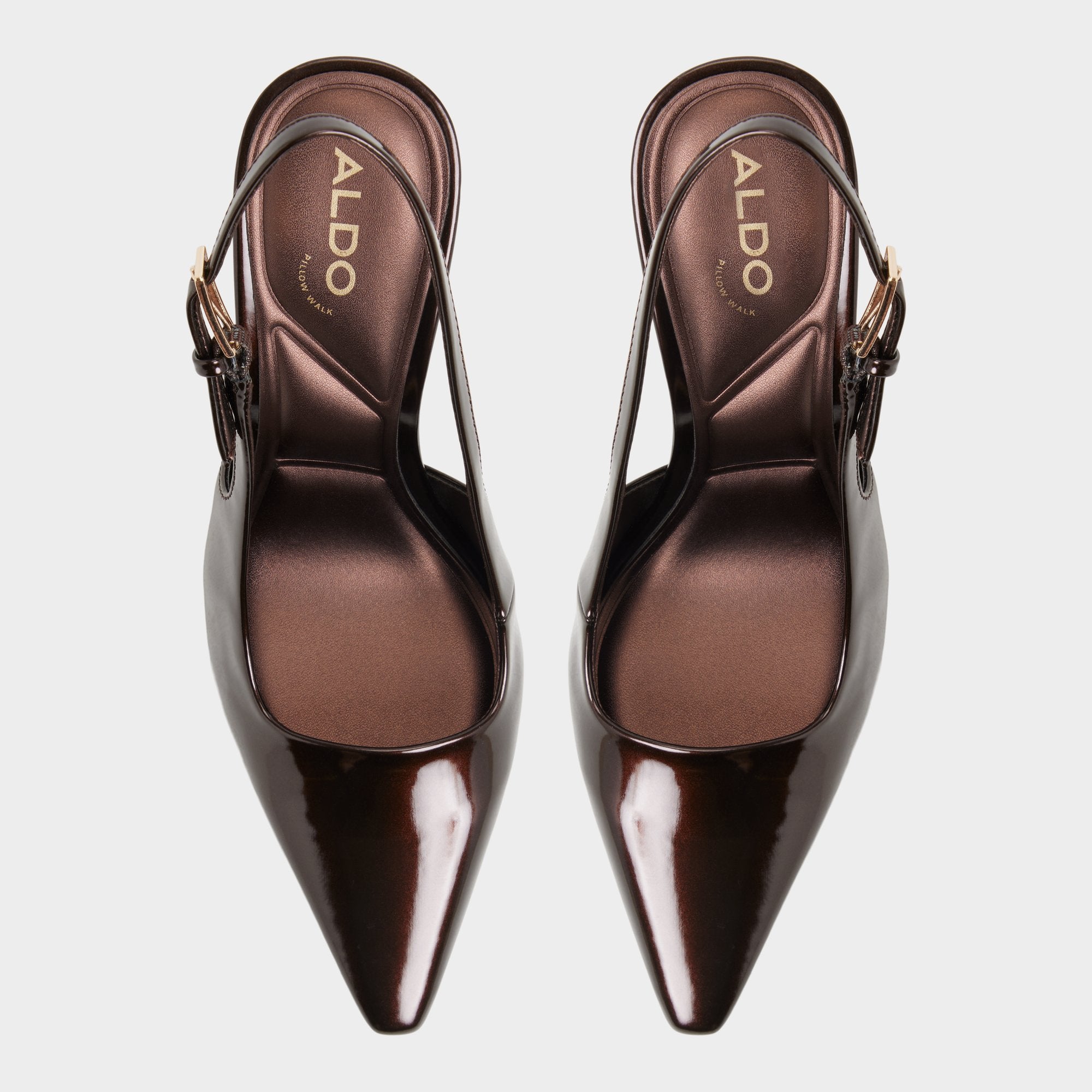 ALDO Marysa escarpins taille 7 vernis marron