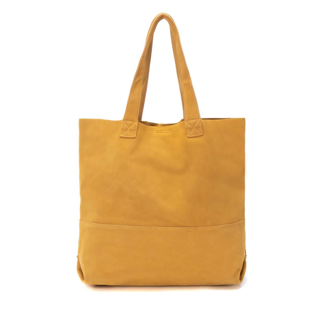 Carmela 18603105 sac daim jaune bouton