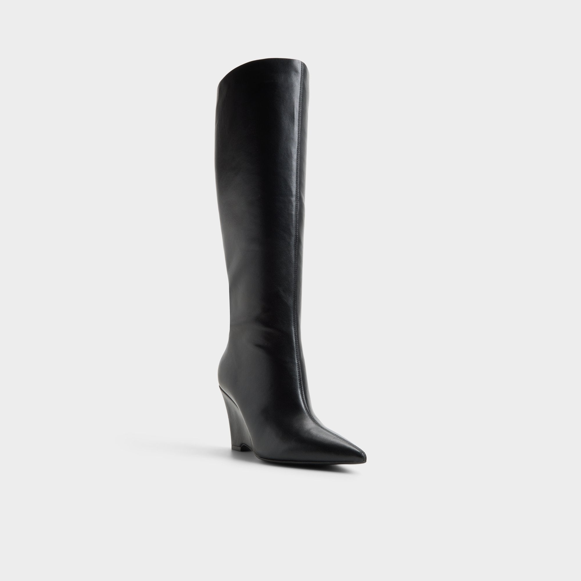Aldo Zalya bottes genou noires talon compensé