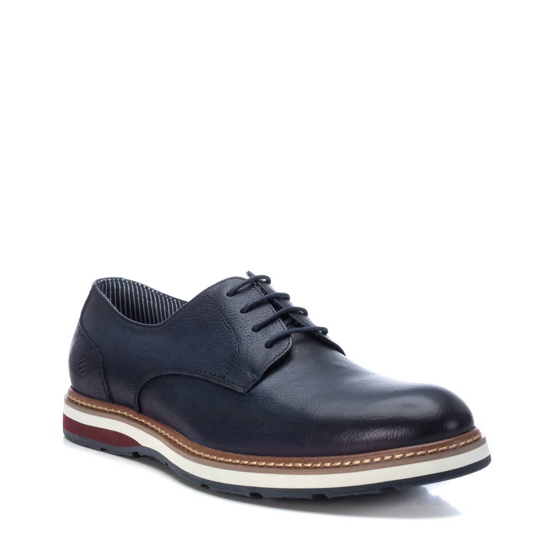 Carmela 16126103 derby cuir bleu à lacets