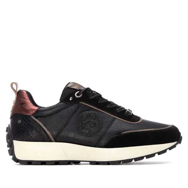 Carmela 16269903 sneaker noire lacets semelle plate