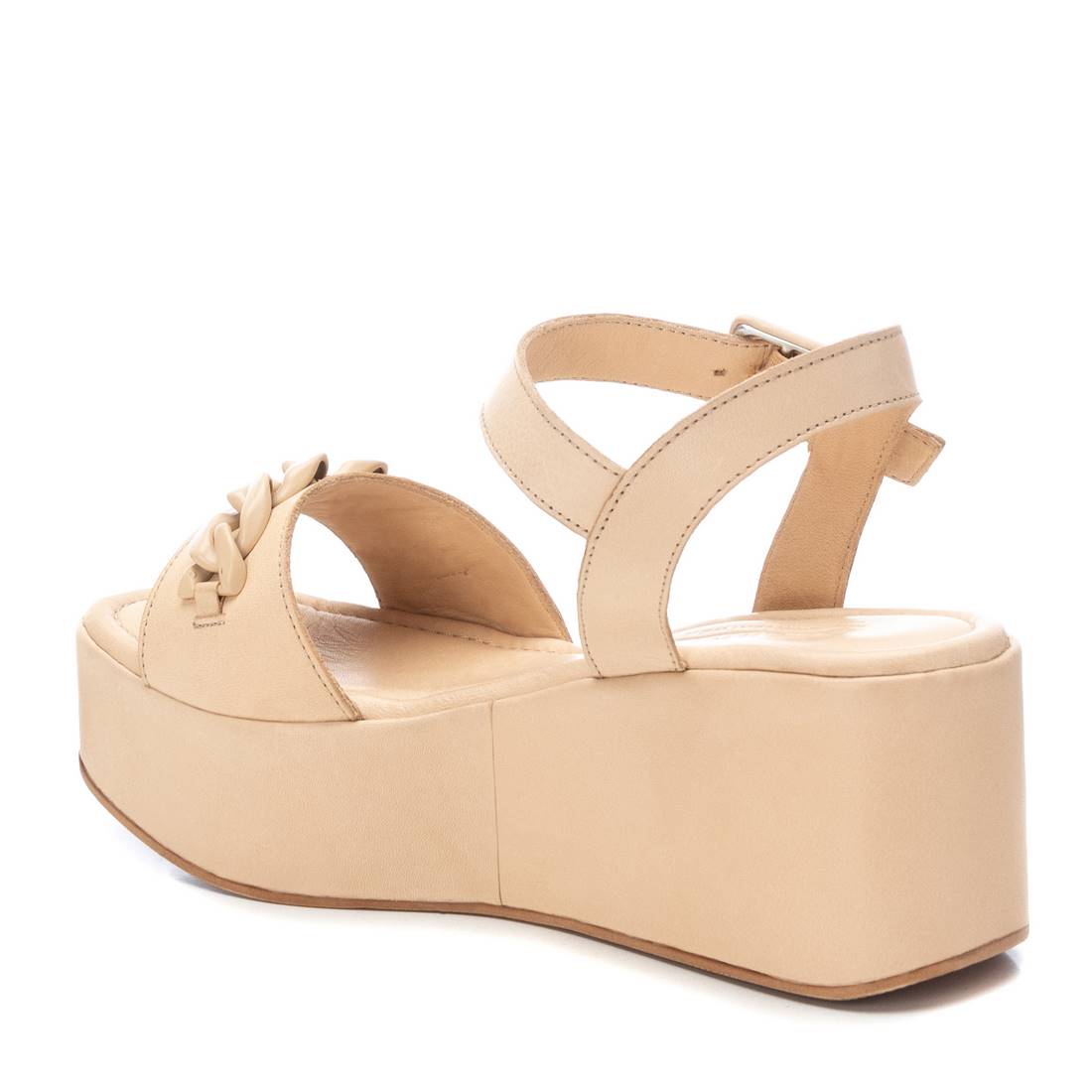 Carmela 16076901 sandales cuir marron compensées