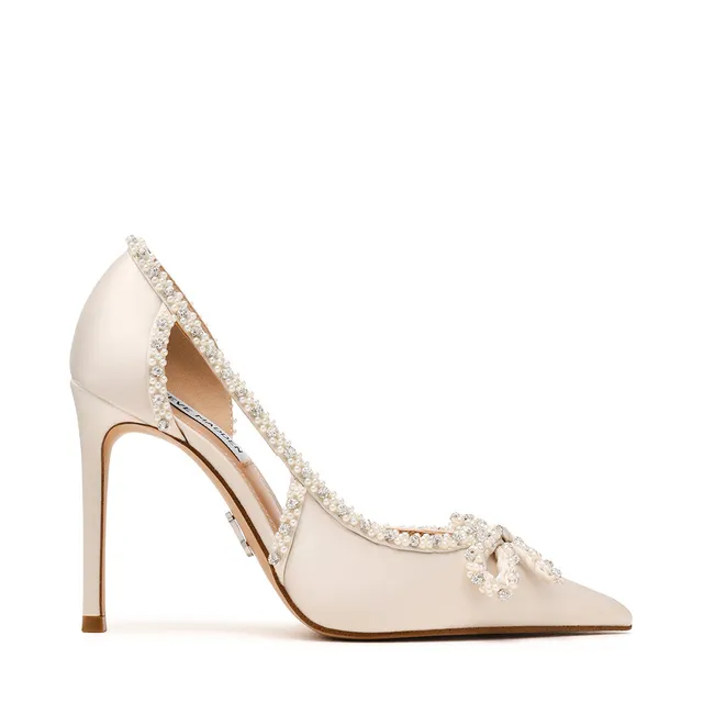 Steve Madden Tandi escarpin satin ivoire talon 10 cm