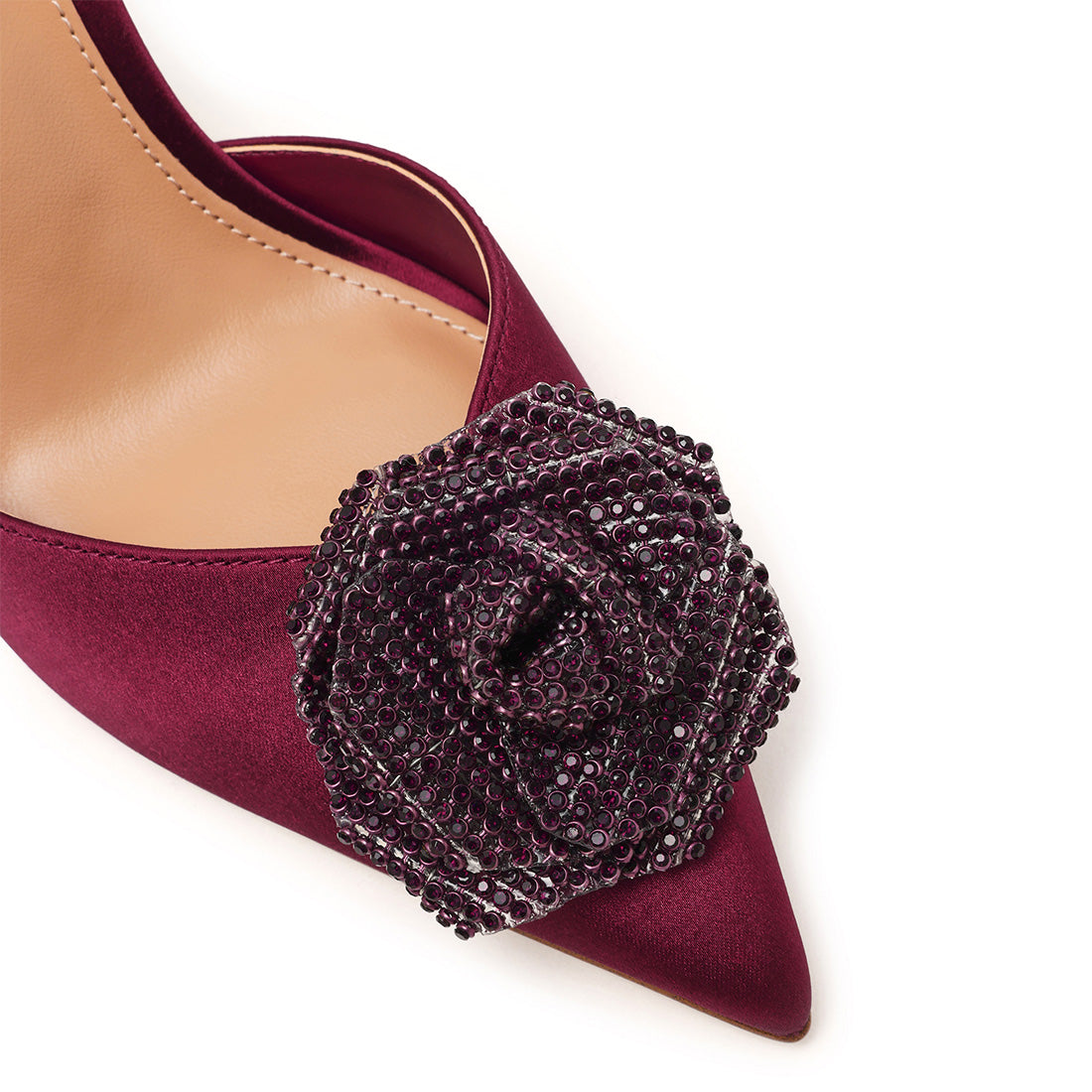 Steve Madden Lysandra sandales bordeaux satin talon 10 cm