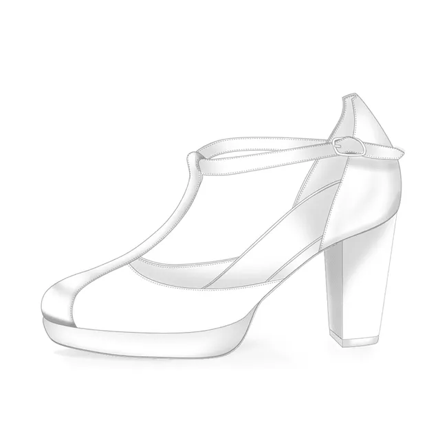 Dessine Moi Un Soulier Salomé plateforme escarpins cuir