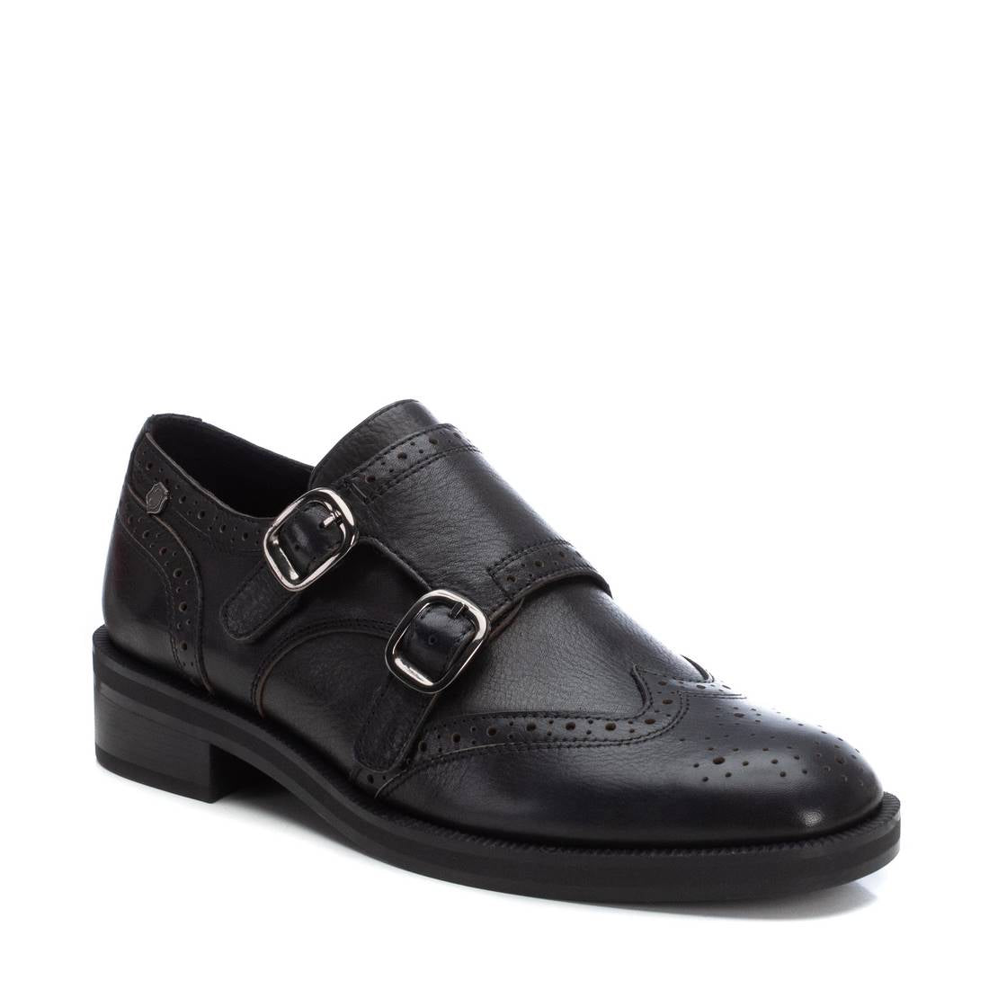 Carmela 16196302 mocassin noir cuir à boucle