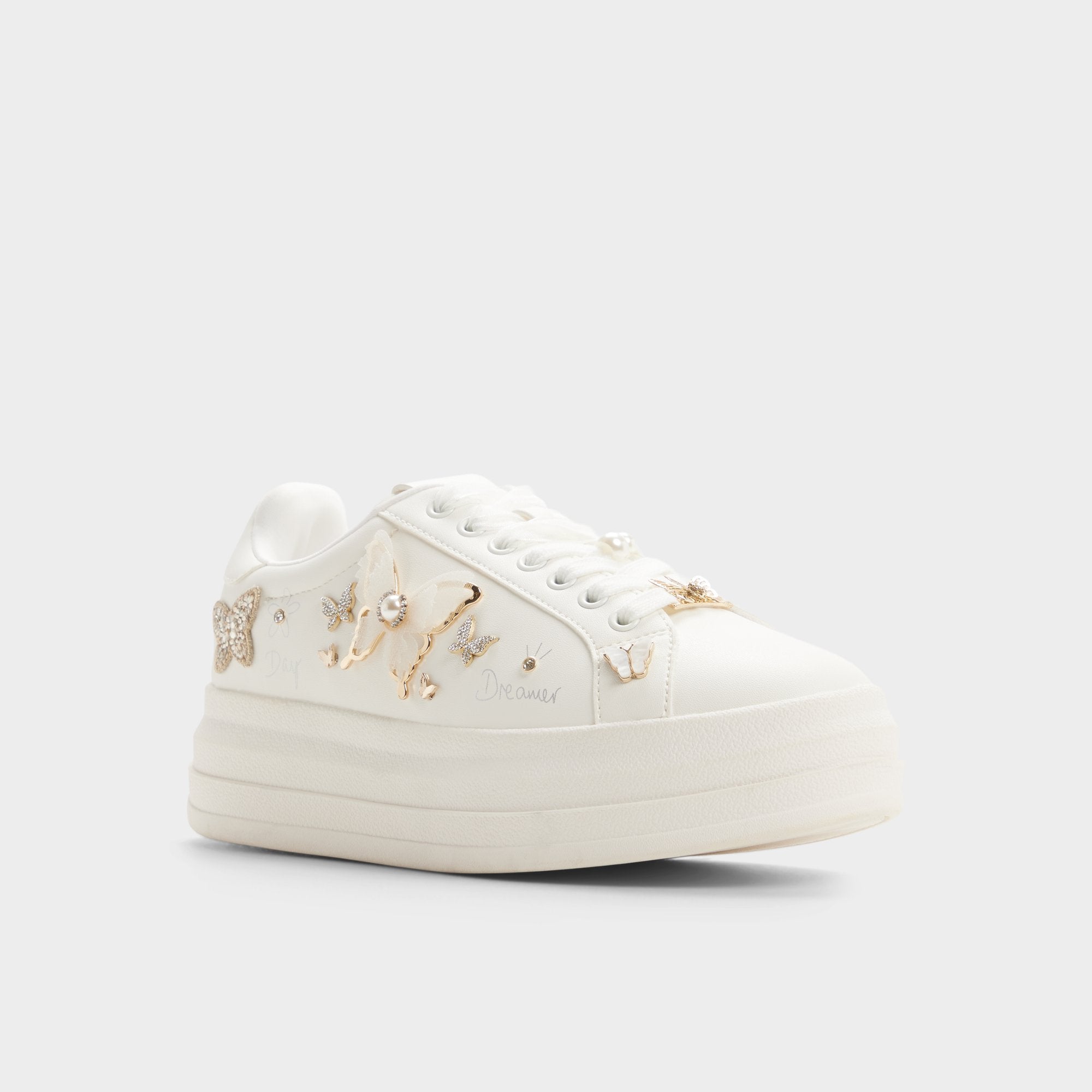 ALDO Pearlwing2 ballerines plates blanches