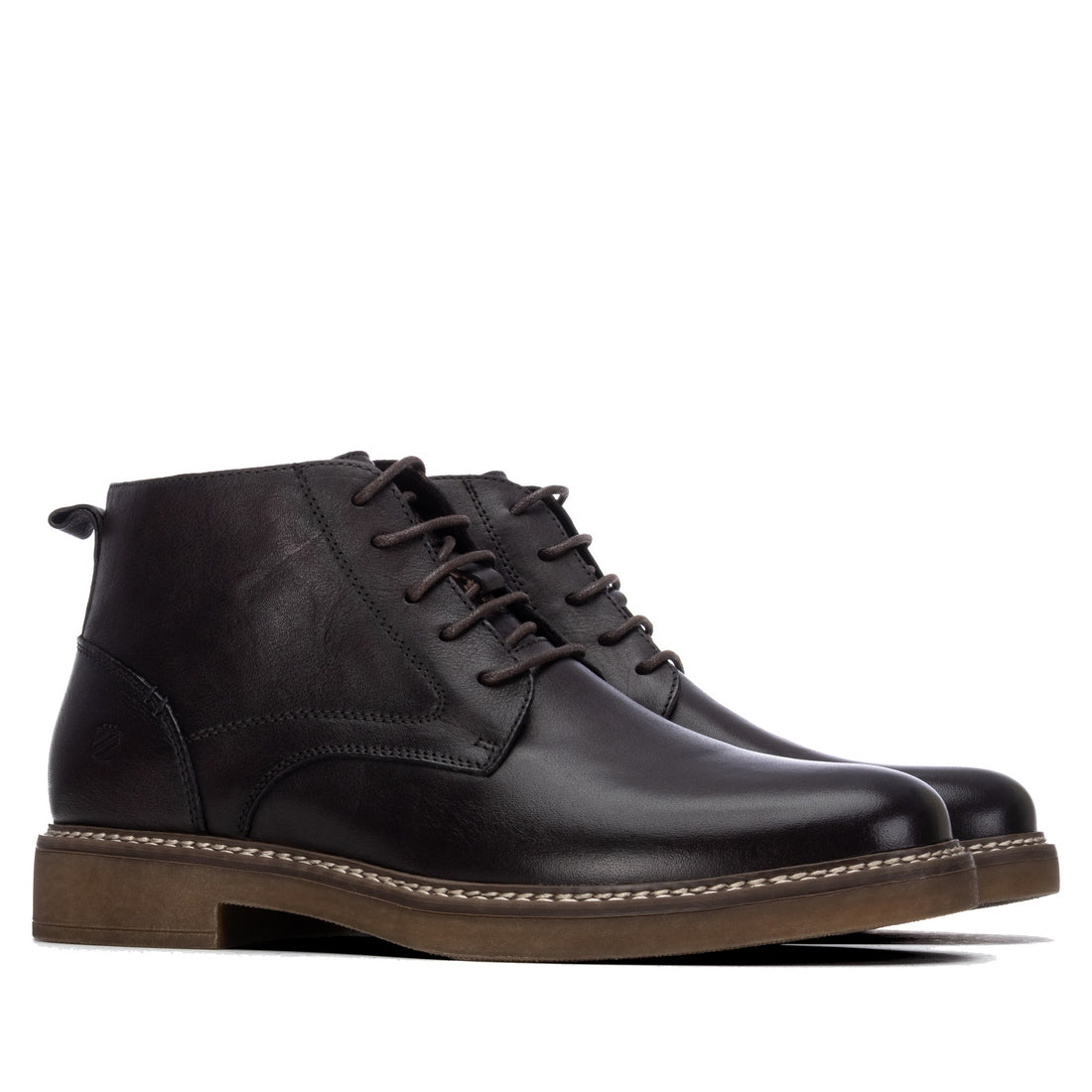 Carmela 16420202 boots homme marron cuir lacets zip