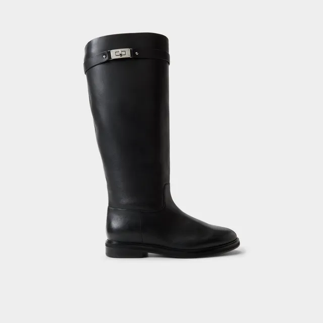 ALDO Levie-wc bottes cavalières noires bout rond