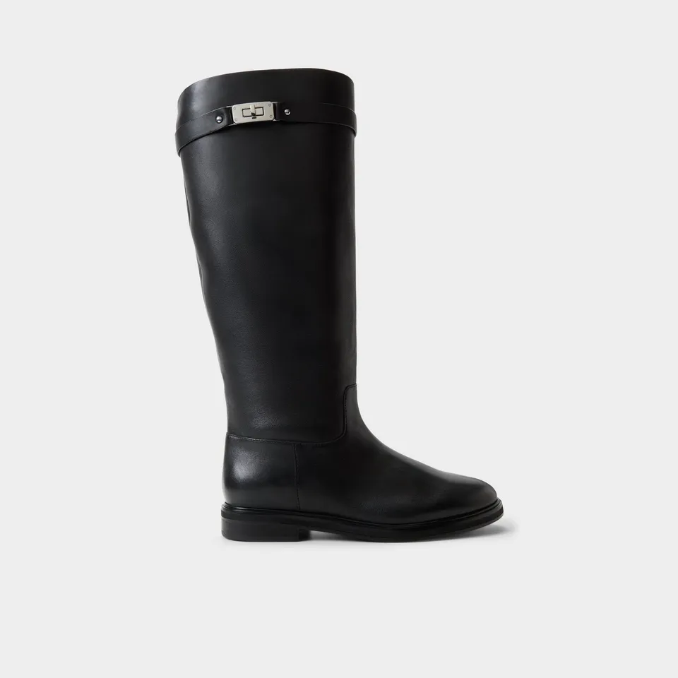 ALDO Levie-wc bottes cavalières noires bout rond